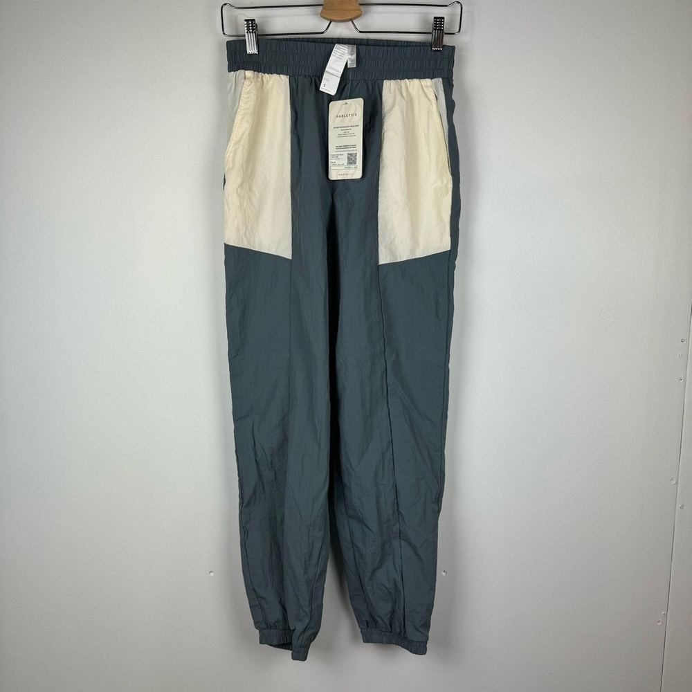 NWT Fabletics Jaylee Colorblock Track Pant, Storm Cloud Multi, Size Small